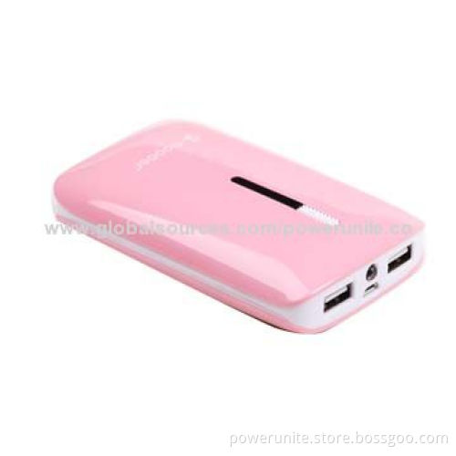 External Battery Charger/Power Bank with 6,600mAh Capacity, LED Torch